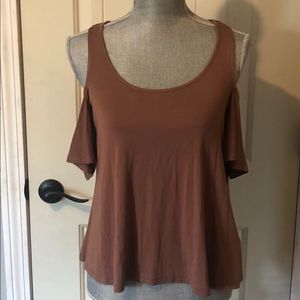 Forever 21 crop top, open shoulders NWT